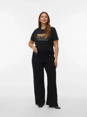 Jeans Vmckayla a vita alta e gamba larga