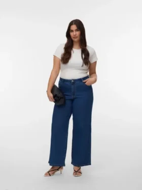 Jeans Vmclusia a vita alta e gamba larga