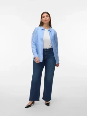 Jeans Vmcstellastretch a vita media e gamba larga