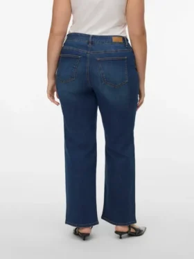 Jeans Vmcstellastretch a vita media e gamba larga