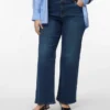 Jeans Vmcstellastretch a vita media e gamba larga