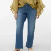 Jeans Vmcstellastretch a vita media e gamba larga