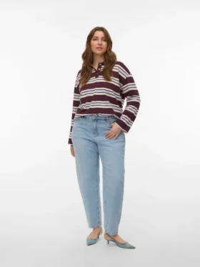 Jeans Vmctessa a vita alta con vestibilità «mom»