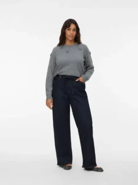 Jeans Vmctessa a vita alta e gamba larga