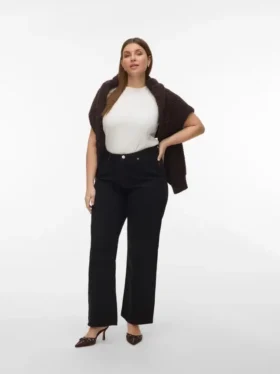 Jeans Vmctessa a vita alta e gamba larga