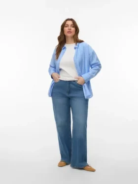 Jeans Vmctessa a vita alta e gamba larga