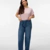 Jeans Vmctessa a vita alta e gamba larga