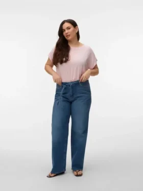 Jeans Vmctessa a vita alta e gamba larga