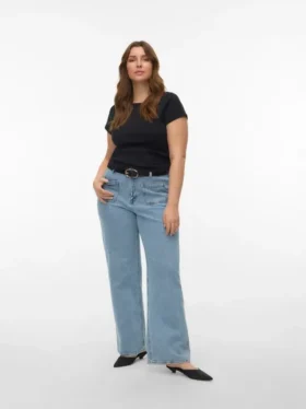Jeans Vmctessa a vita alta e gamba larga