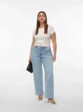 Jeans Vmctessa a vita alta e gamba larga