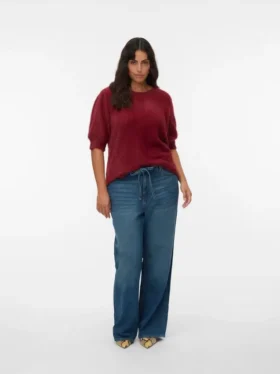 Jeans Vmctessa a vita alta e gamba larga