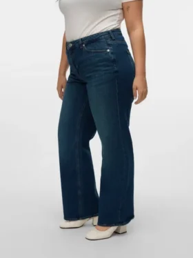 Jeans Vmctessa a vita alta e gamba larga