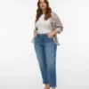 Jeans Vmctessa-Stretch a vita alta con vestibilità Mom