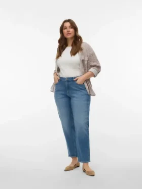Jeans Vmctessa-Stretch a vita alta con vestibilità Mom