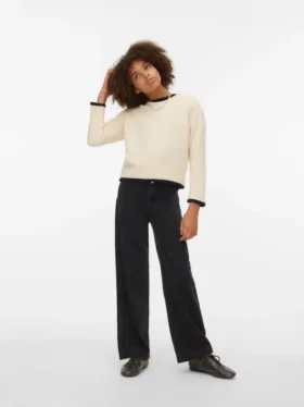 Jeans Vmdaisy a vita alta e gamba larga