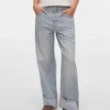 Jeans Vmdarcy a vita media e gamba larga