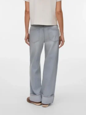 Jeans Vmdarcy a vita media e gamba larga
