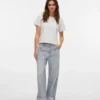 Jeans Vmdarcy a vita media e gamba larga