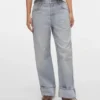 Jeans Vmdarcy a vita media e gamba larga