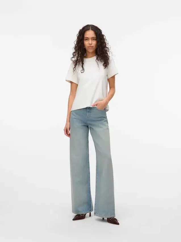 Jeans Vmelina a vita altissima e gamba larga Jeans Vmelina a vita altissima e gamba larga