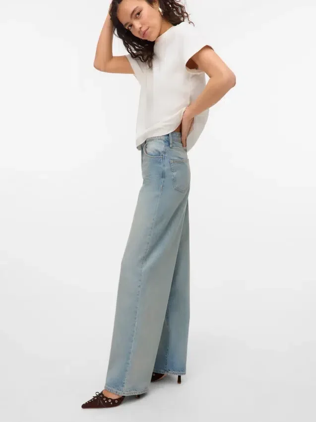 Jeans Vmelina a vita altissima e gamba larga Jeans Vmelina a vita altissima e gamba larga