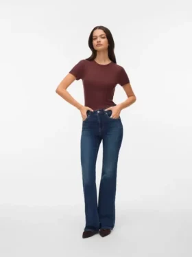 Jeans Vmella a vita media e taglio bootcut