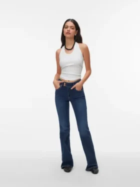 Jeans Vmella a vita media e taglio bootcut