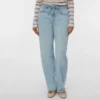 Jeans Vmestelle a vita alta e vestibilità a botte