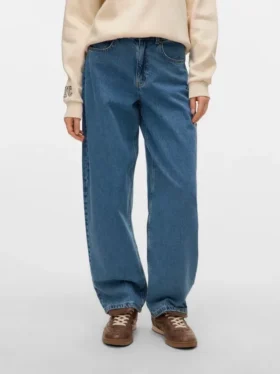 Jeans Vmestelle a vita alta e vestibilità a campana