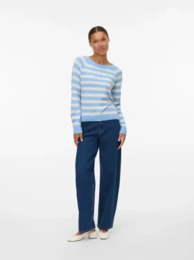 Jeans Vmestelle a vita alta e vestibilità a campana