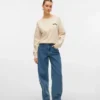 Jeans Vmestelle a vita alta e vestibilità a campana