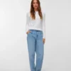 Jeans Vmetna a vita alta e vestibilità a botte