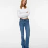 Jeans Vmflash a vita media e taglio svasato