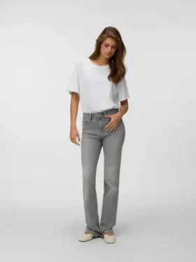 Jeans Vmflash a vita media e taglio svasato