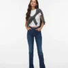 Jeans Vmflash a vita media e taglio svasato