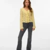 Jeans Vmflash a vita media e taglio svasato