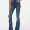 Jeans Vmflash a vita media e taglio svasato