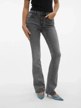 Jeans Vmflash a vita media e taglio svasato