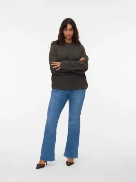 Jeans Vmflash a vita media e taglio svasato