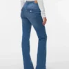 Jeans Vmflash a vita media e taglio svasato