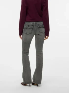 Jeans Vmflash a vita media e taglio svasato