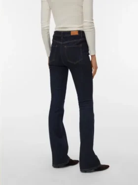 Jeans Vmflash a vita media e taglio svasato