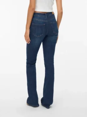 Jeans Vmflash a vita media e taglio svasato