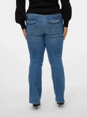 Jeans Vmflash a vita media e taglio svasato