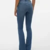 Jeans Vmflash a vita media e taglio svasato