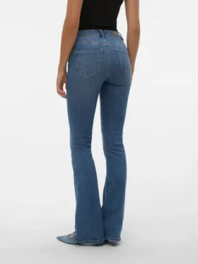 Jeans Vmflash a vita media e taglio svasato