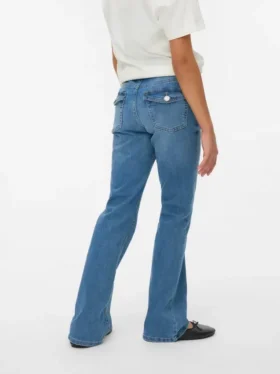 Jeans Vmflash a vita media e taglio svasato