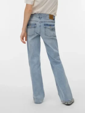 Jeans Vmflash a vita media e taglio svasato