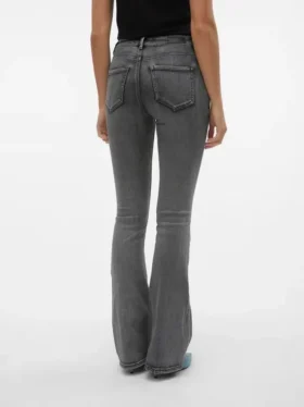 Jeans Vmflash a vita media e taglio svasato