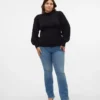 Jeans Vmflash a vita media e taglio svasato
